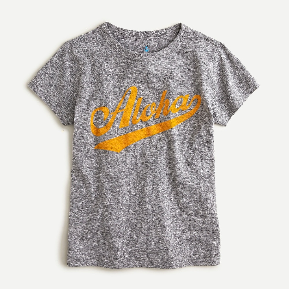 Sold-out BNWT JCrew Kids Aloha T-shirt, size 6-7